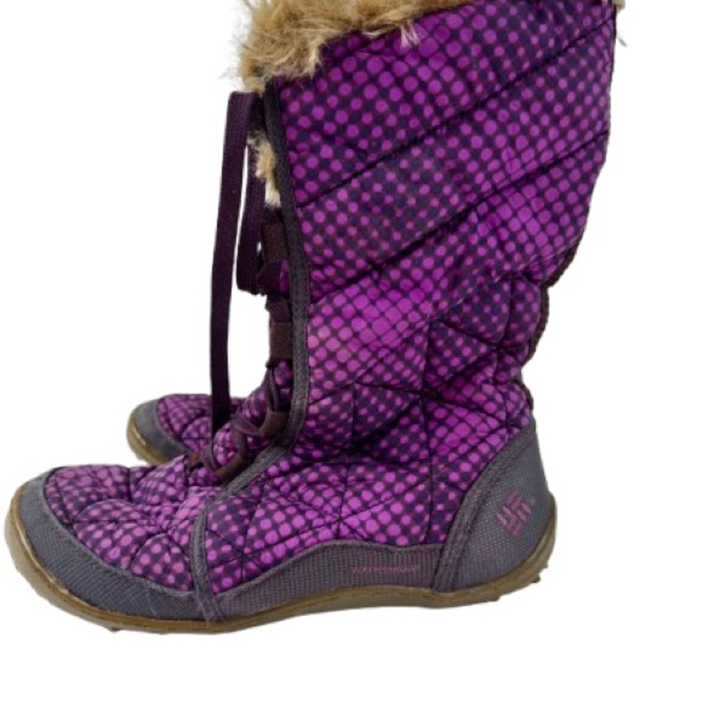 Columbia Purple and Black Quilted Boots